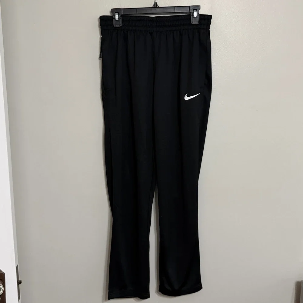 NEW Nike Dri-Fir Mens Small Black Basketball Warm Up Sweatpants AT3222-010 - Picture 2 of 9